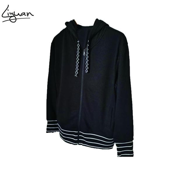 

women's hoodies & sweatshirts women knit hoodiezipper jacket spring autumn terry sport sweat black and white stripe cuff