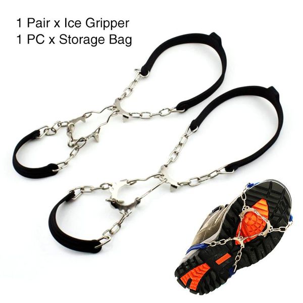 

cords, slings and webbing snow non slip climbing crampons cleats winter walk shoe cover ice gripper for spikes hiking manganese steel