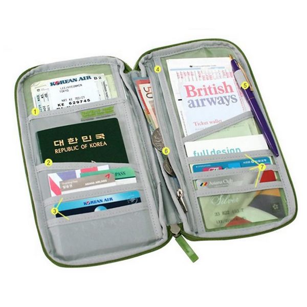 

outdoor multi-function card package certificate bag travelling purse storage bags