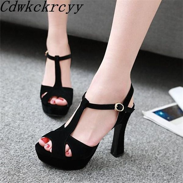 

women sandals summer pattern fashion super high heel temperament simplicity white black beige pink