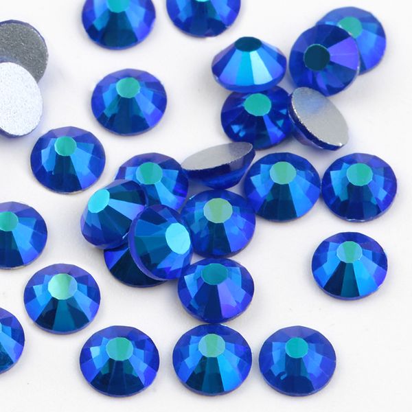 

ss4-ss30 sapphire ab nail rhinestones flat back non ix glitter nail stonesdiy 3d nail phones decorations supplies, Black