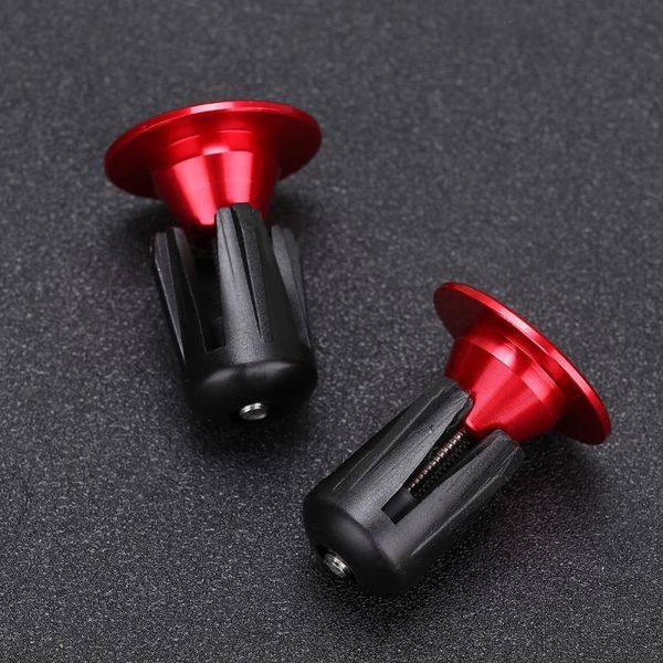

bike handlebars &components 1 pair aluminum alloy mountain handle plug m4x34mm suitable for 22~24mm caliber grip handlebar (red)