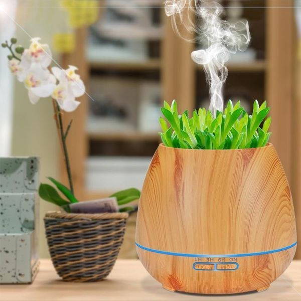 

essential oils diffusers 550ml oil diffuser humidifier cool mist led night light woodgrain for office home bedroom