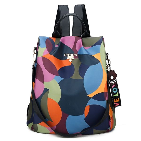 

oxford cloth anti theft backpack 2020 new women's outdoor camouflage backpack