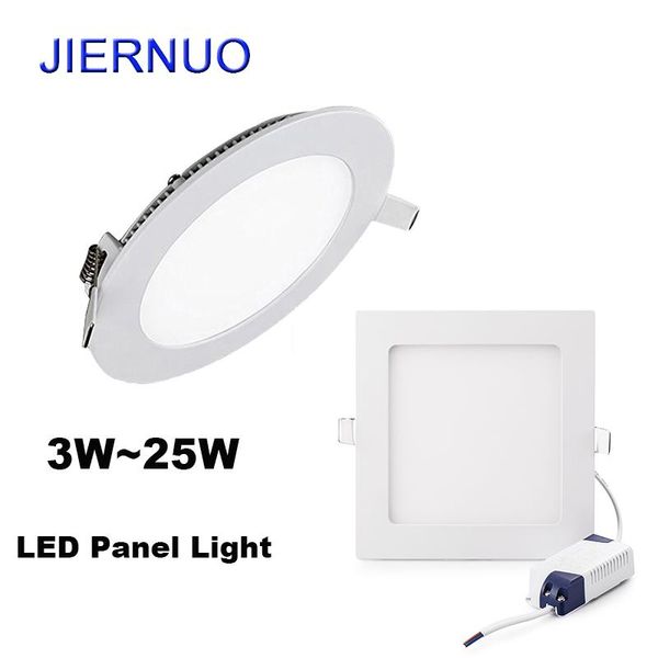

panel lights led light 3w~25w round square ceiling lamp home decoration recessed downlight lamps ae