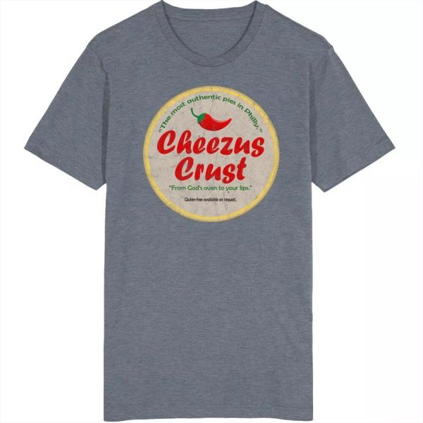 

cheezus crust pizza philly funny parody t shirt, White;black