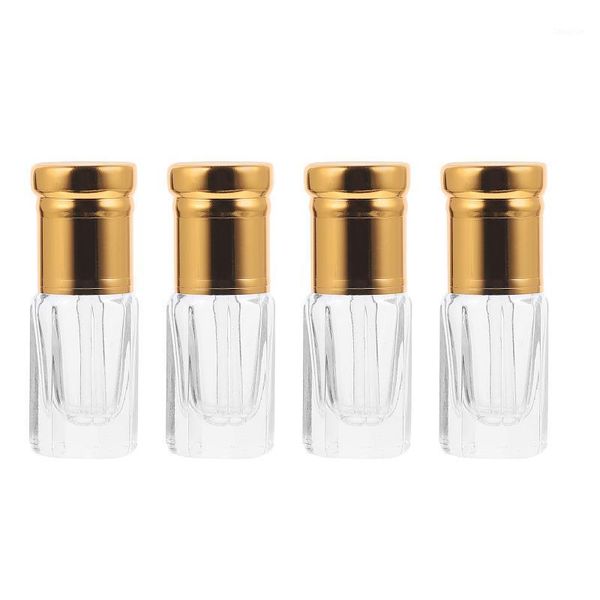 

storage bottles & jars 4pcs 3ml glass dropper mini essential oil
