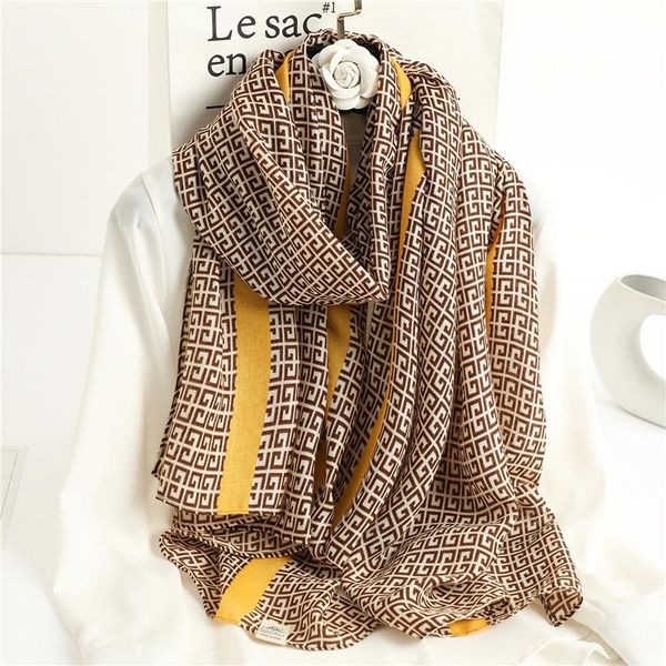 

scarves 2021 autumn winter women scarf beach shawl cotton lady fashion bandana pashmina wrap hijab muffler pareo, Blue;gray