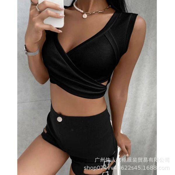 

camisoles fashion vest 2021 women's cross casual 10025, Black;white