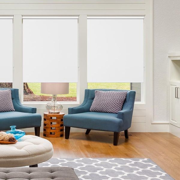 

keego roller shades 100% blackout cord waterproof shutter thermal insulated uv protection windows blind for home & office blinds