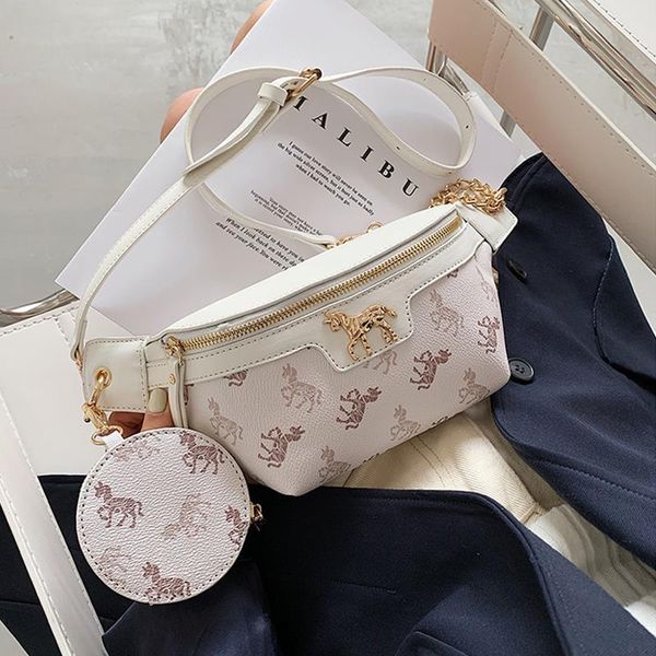 

small solid color waist packs for women fashion summer chest bags female fashion shoulder bag travel handbag