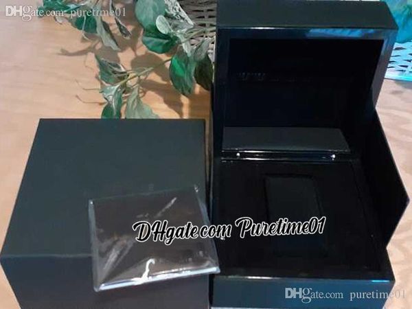 Vendita RMBox Scatole per orologi in pelle Custodie Scatola originale Certificato manuale Logo del marchio nero Borsa regalo Orologi da donna per uomo Accessori Puretime01 b2