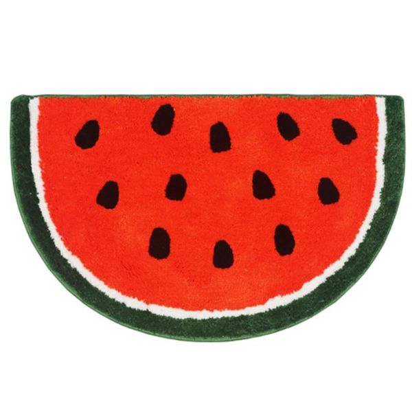

cute children's doormat-microfiber absorbent bathroom mat-front doormat carpet, watermelon shape carpets