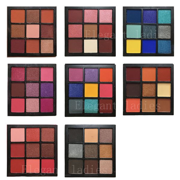 

in stock makeup eyeshadow professional pressed powder palette 9 color matt palette