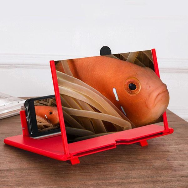 

cell phone mounts & holders pull type 3d hd large screen magnifier deskholder drop