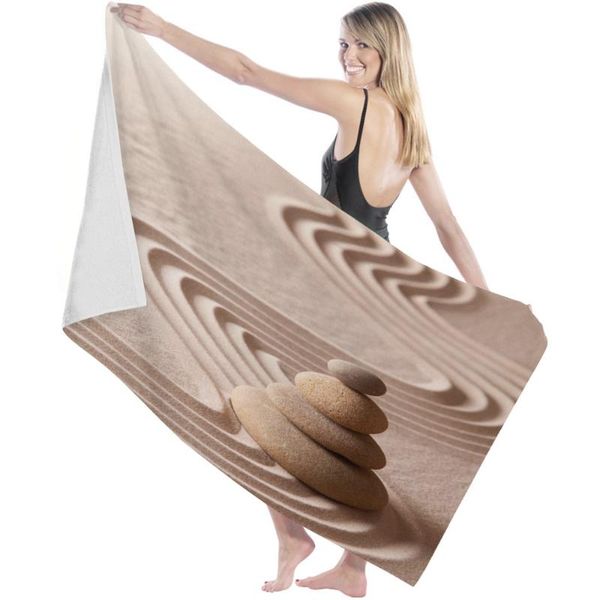 

towel zen garden stones sand bath microfiber beach bathroom supplies towels for adults