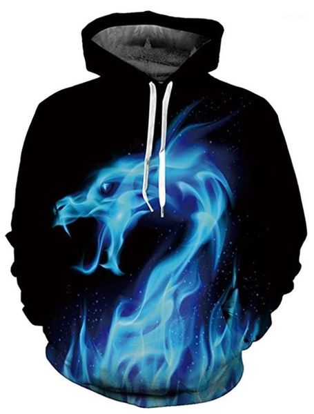 

men's hoodies & sweatshirts 5xl oversize men / women's 3d printed hooded gothic style long sleeve casual 2021 fashion harajuku hoo, Black