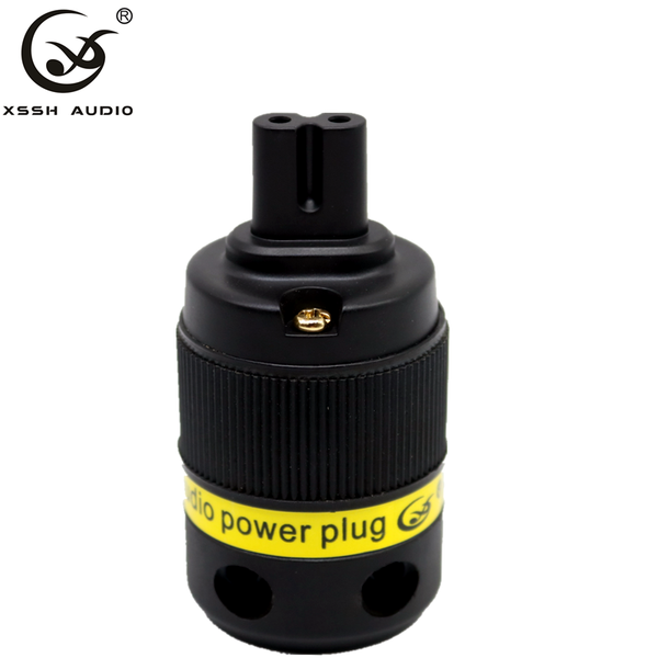 

smart power plugs xssh audio red pure coper rhodium gold plated video figure 8 iec plug cable connector