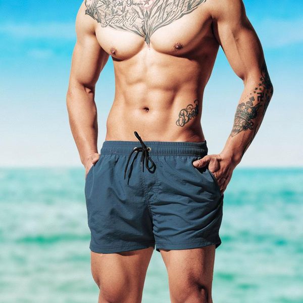 

men's swimwear desmiit beach shorts with lining mens board swimming trunks surf bathing suit sport short