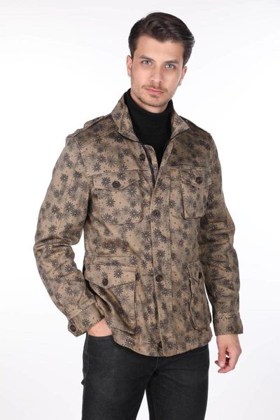 

men's jackets markapia patterned jean jacket, Black;brown