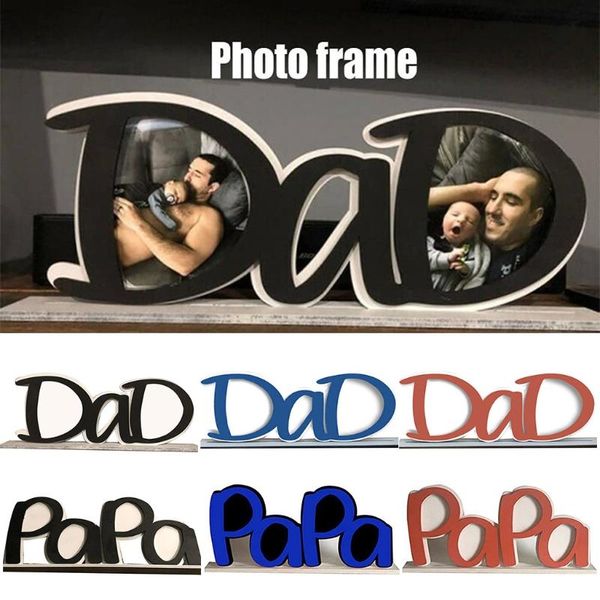

frames lxaf creative wooden alphabet dad papa picture po frame diy crafts home deskdisplay board decoration fathers day gifts