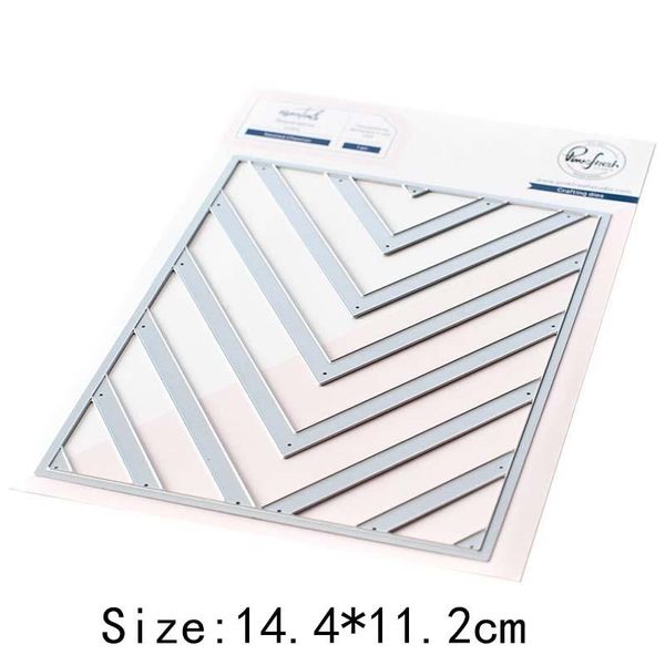 

painting supplies metal cutting dies rectangular diagonal stripes scrapbooking stencil cut die for diy card crafts handmade