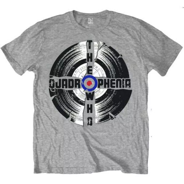 

grey the who quadrophenia official mens t-shirt unisex, White;black