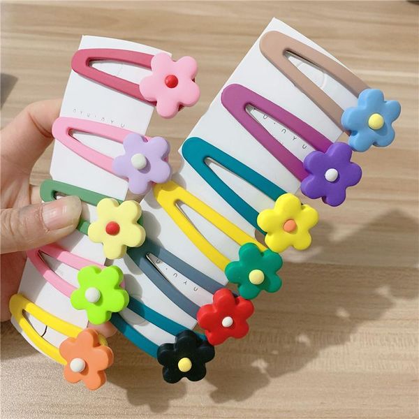

hair accessories 3 pcs mix-color baby girls snap clips no slip metal barrettes pins kids accessorie, Slivery;white