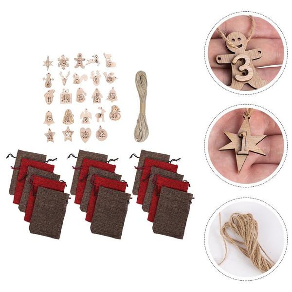 

gift wrap 1 set candy drawstring pouch christmas packing bag tree hanging decor