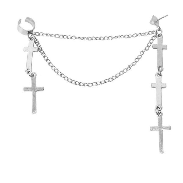 

chains women's geometric drop earrings 2021 round pendant party jewelry gift golden fashion trendy wedding, Silver