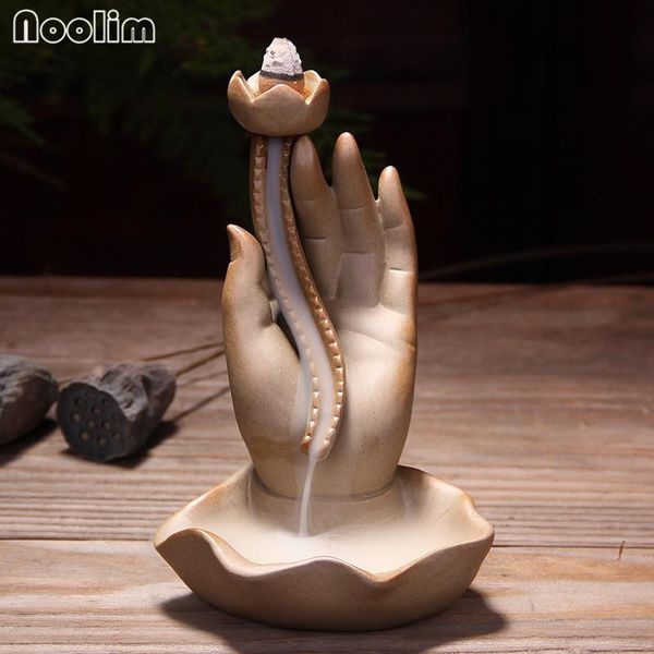 

fragrance lamps noolim buddha's-hand buddhist burner backflow incense cones tower censer holder use in home office teahouse