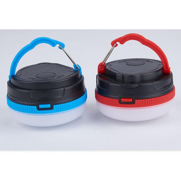 

2pcs portable camping lamp led lantern outdoor beach tent light hiking emergency night work 1 red lanterns