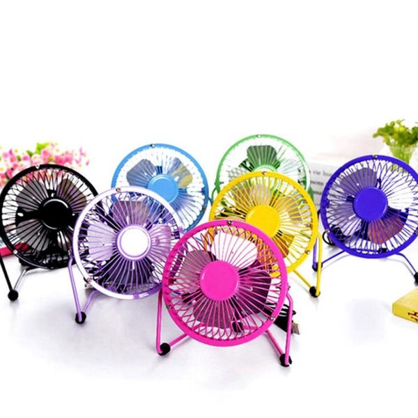 

electric fans 4 inch wrought iron mini fan, portable silent usb fan