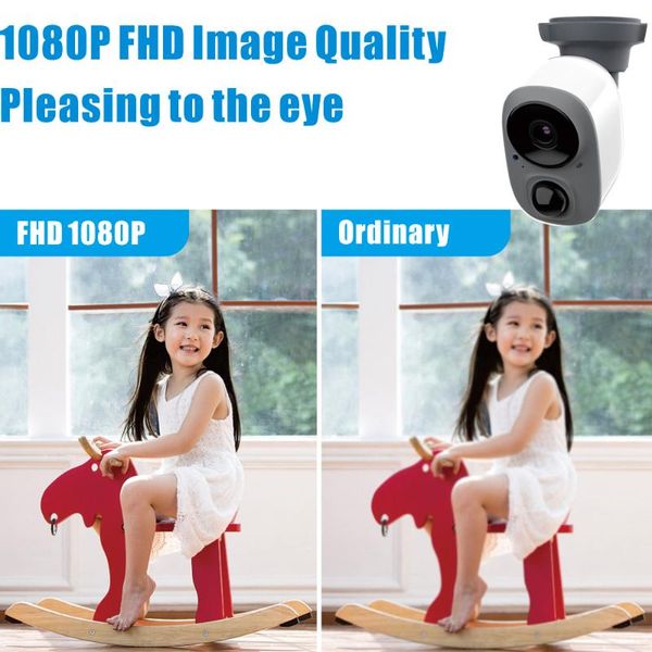 

alarm push by mobile app sound1080p cmos full hd battery wireless wifi for indoor and outdoor monitor camera ip cameras