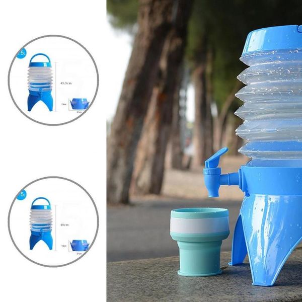 

water bottles large caliber compact camping hiking picnic foldable bag for