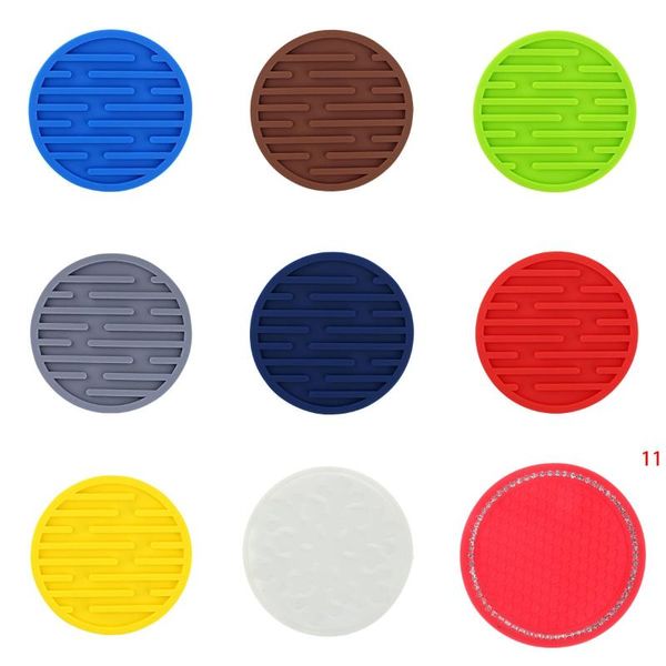 

mats & pads silicone placemat tableware oil resistant heat insulation non-slip tablemat kitchen washable cup pad