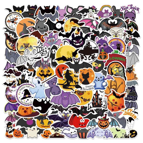 10/50/100Pcs Bat Halloween Horror Chiroptera Graffiti Aufkleber Diy Wasserdichte Koffer Notebook Roller Kühlschrank Aufkleber Auto