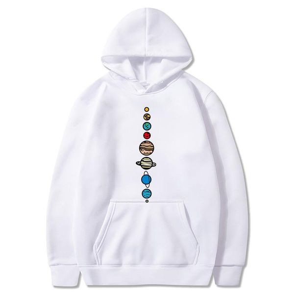 

men's hoodies & sweatshirts harajuku men 2d print planets colour casual sweatshirt autumn creative design funny fashion pullover street, Black