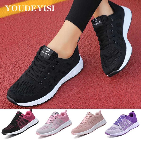

sneakers women shoes flats casual ladies shoe woman lace-up mesh light breathable female zapatillas de deporte para mujer