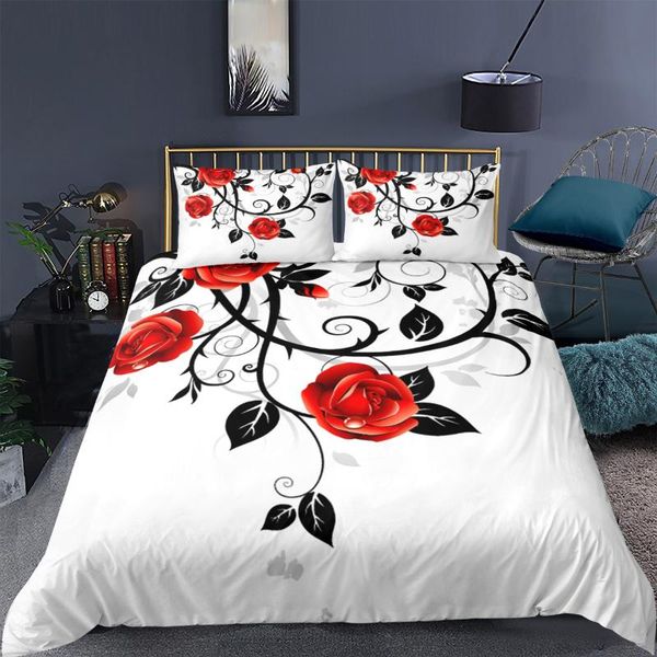 

flowers 3d print bedding set vintage floral quilt cover twin full  king 220x240 size duvet home textile sets