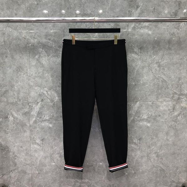 

men's pants 2021 fashion brand cropped men casual suit ankle length business black spring autumn formal trousers