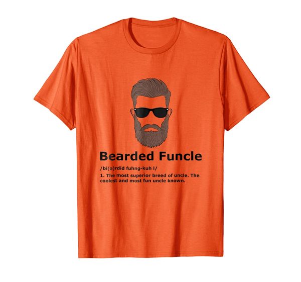 

Mens Bearded Funcle Shirt Funny Uncle Definition T-Shirt, Mainly pictures