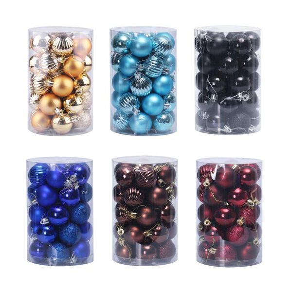 

party decoration 34pcs 4cm christmas ball pendant ornaments xmas tree home wedding holiday year decor supplies gift