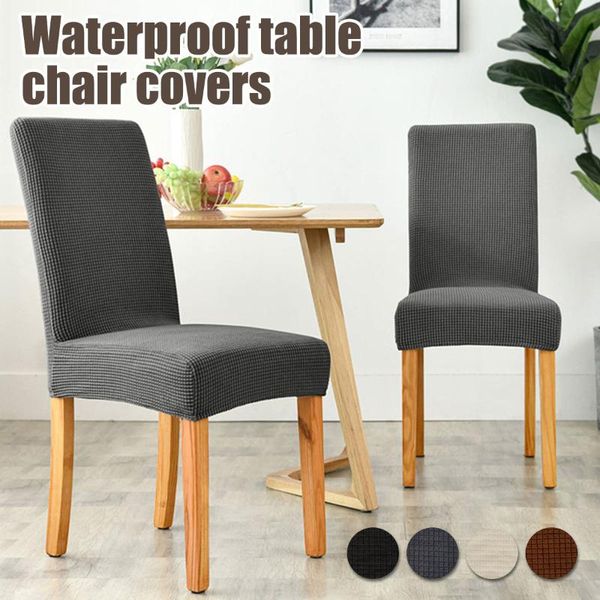 

chair covers dining solid jacquard stretch breathable slipcovers for wedding room office banquet cover