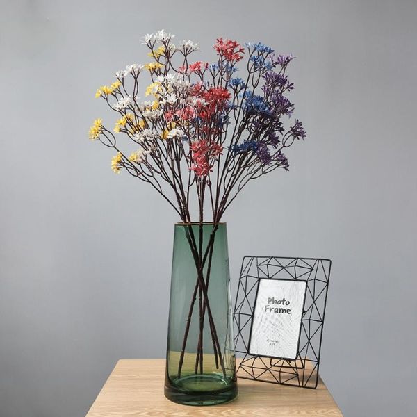 

decorative flowers & wreaths home vase decoration artificial plant atomization distressed long 5 five-eared flower indoor restaurant p