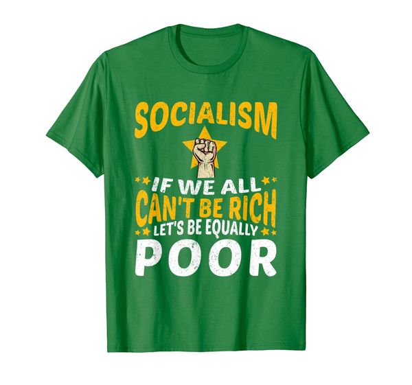 

funny satirical anti-socialism capitalism capitalist t-shirt, White;black