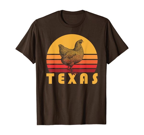 

texas chicken shirt, retro eighties fowl bird hen tee gift, White;black