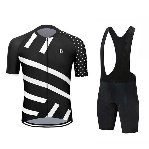 

men's summer pro team cycling short sleeve set sportswear bike clothes comfortable quick dry male shirt suits pants breathable racing s, Black;blue