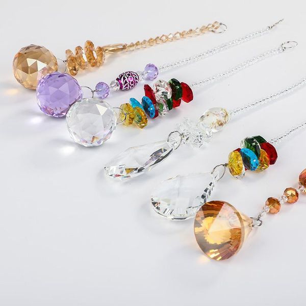 

factory outlet christmas decoration type suncatcher crystals pendants chandelier crystal prisms hanging ornament chakra