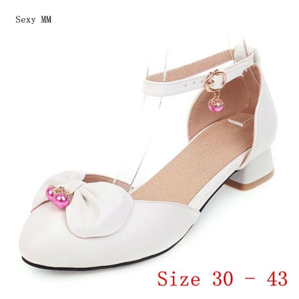 

med high heels women pumps mary janes heel shoes stiletto woman kitten small plus size 30 31 32 33 - 40 41 42 43 dress, Black